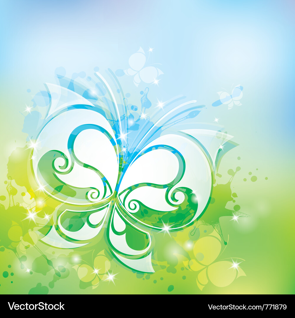 Spring Sparkle Background Vector Image