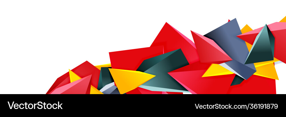 Triangle mosaic abstract background 3d triangular Triangle mosaic abstract background 3d triangular Vector Image