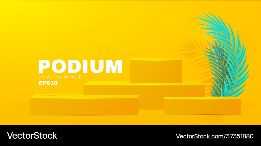 3d podium realistic minimal empty scene showcase 3d podium realistic minimal empty scene showcase vector image