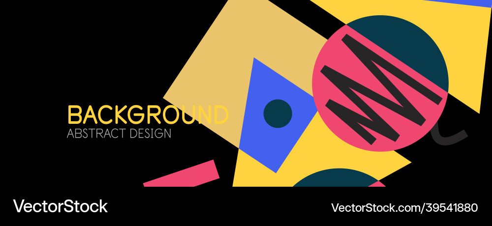 Abstract background blocks lines triangles Vector Image