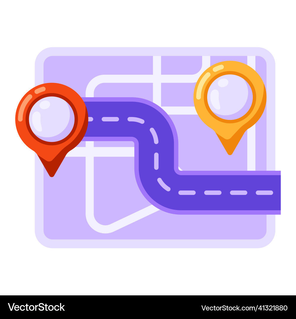 City map background design with markers and flags City map background design with markers and flags vector image