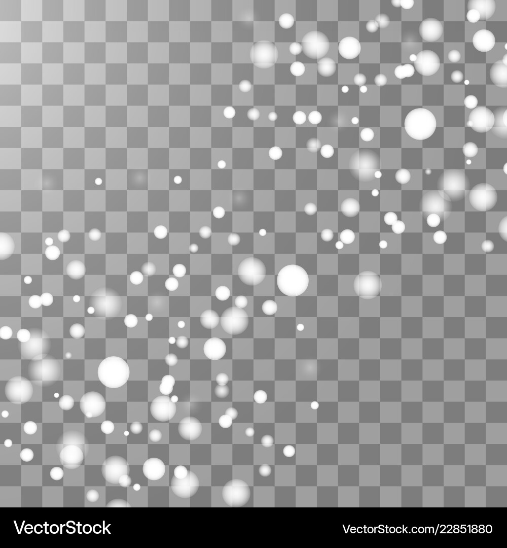 Falling snow effect isolated on transparent Falling snow effect isolated on transparent Vector Image