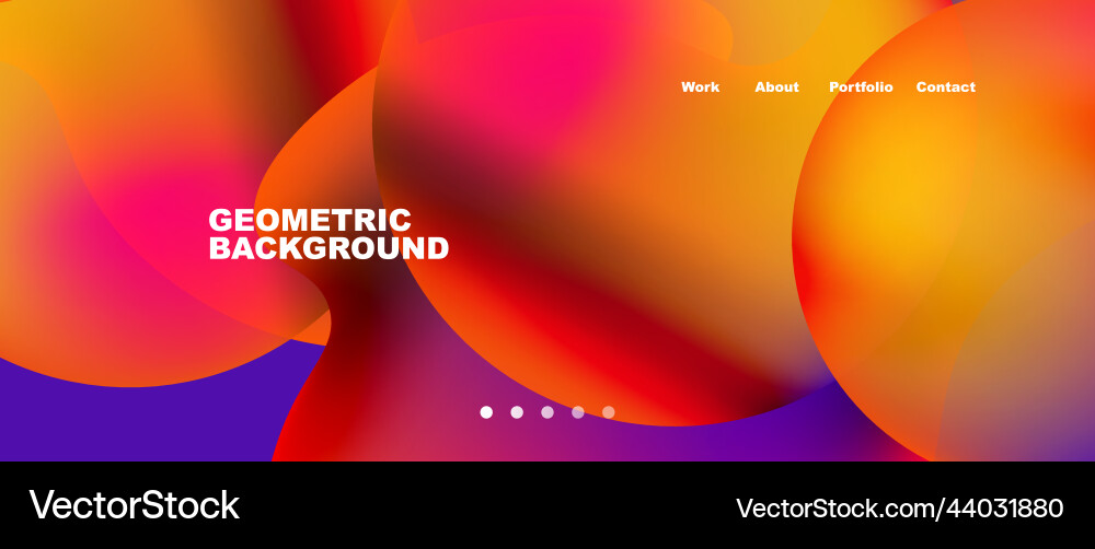 Flowing gradient colors and round elements Flowing gradient colors and round elements vector image