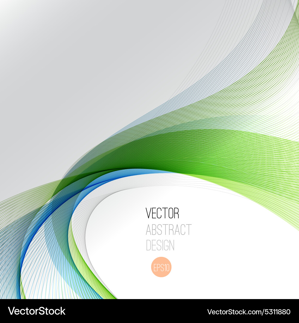Glatte Wellenstromleitung abstraktes Header Layout Vektorbild