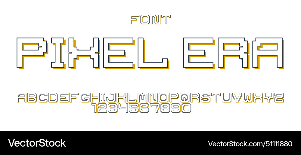 Minimal geometric cyberpunk font typeface Minimal geometric cyberpunk font typeface vector image