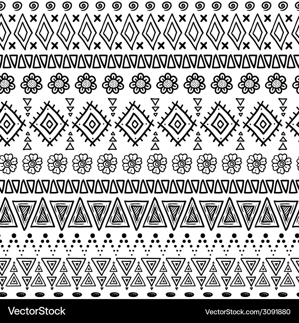 Seamless aztec pattern vector image