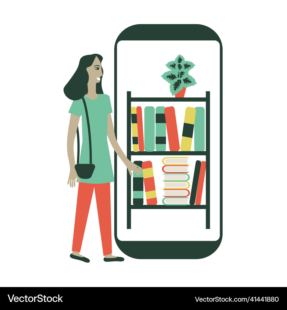 Web library Web library Vector Image