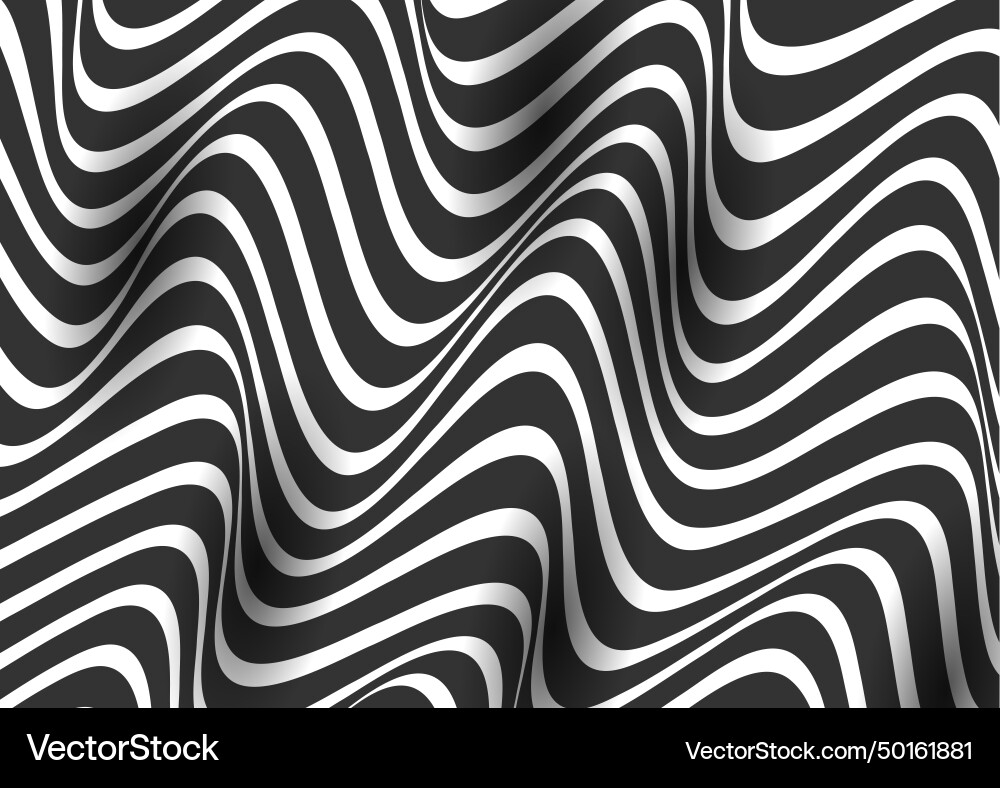 Abstract background with wavy lines design vector image