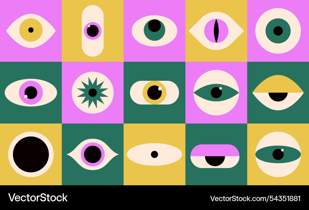 Abstract Eye Pattern Vector Image