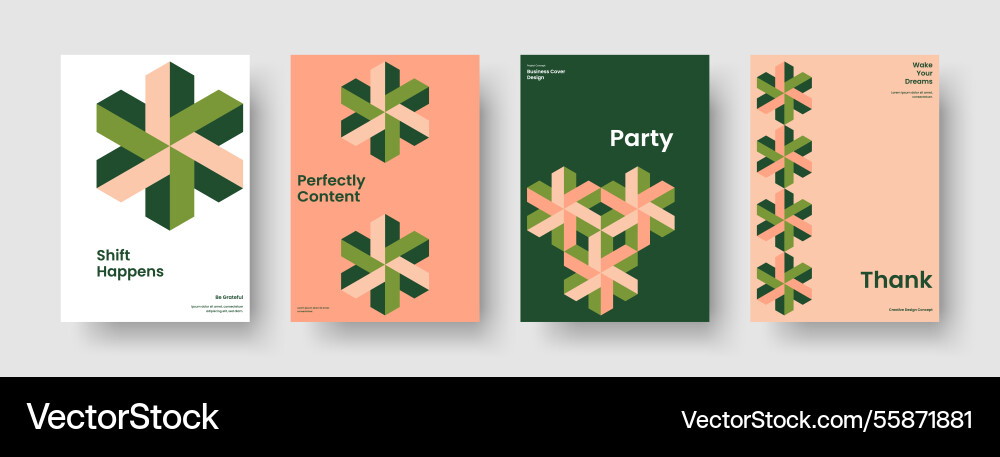 Creative report template modern poster design Creative report template modern poster design vector image