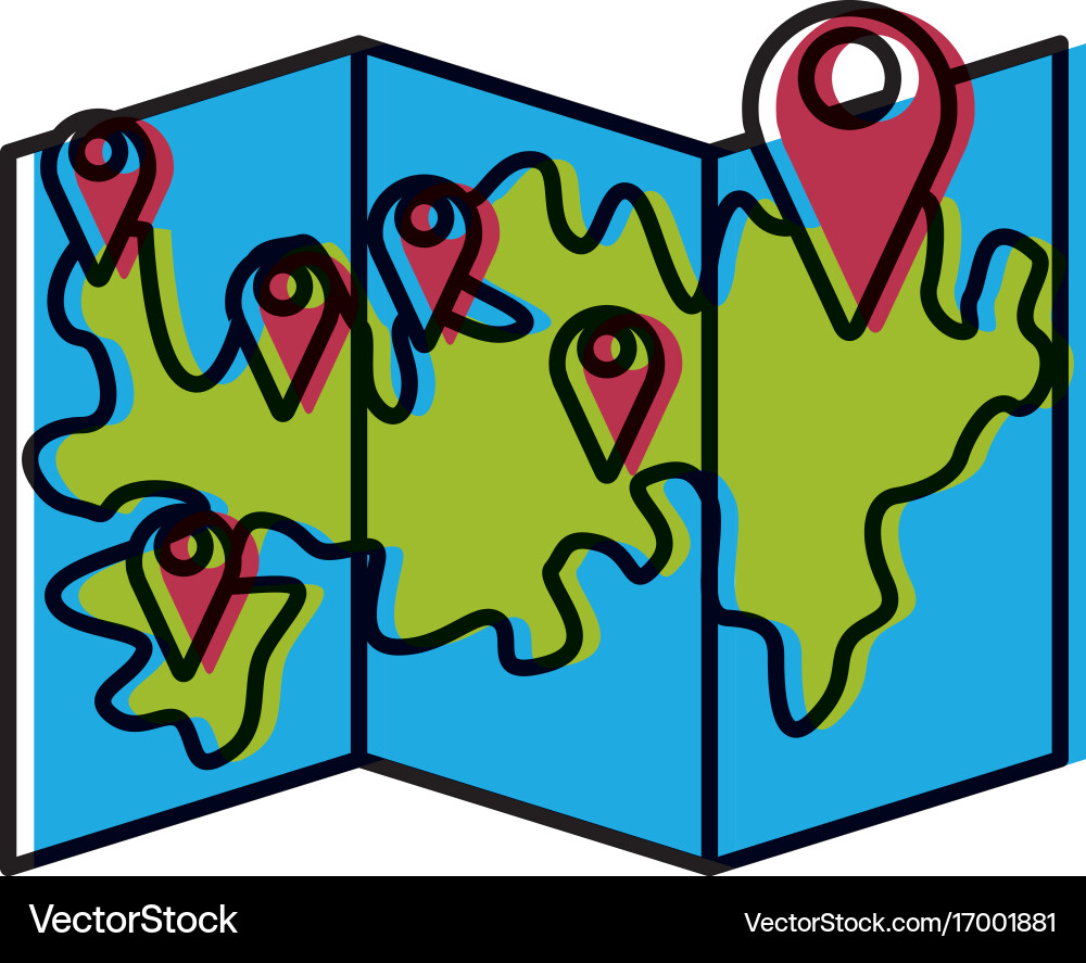 Delivery pointer map gps navigation symbol vector image
