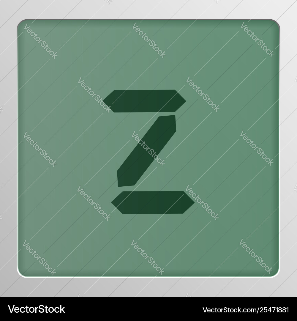 Digital character set typeface on a screen Digital character set typeface on a screen vector image