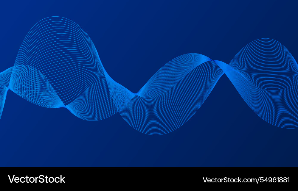 Geometric curved lines in gradient forming Geometric curved lines in gradient forming vector image