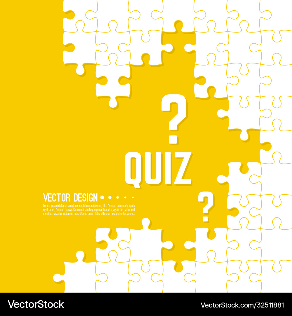 Puzzle Solving Background vector image