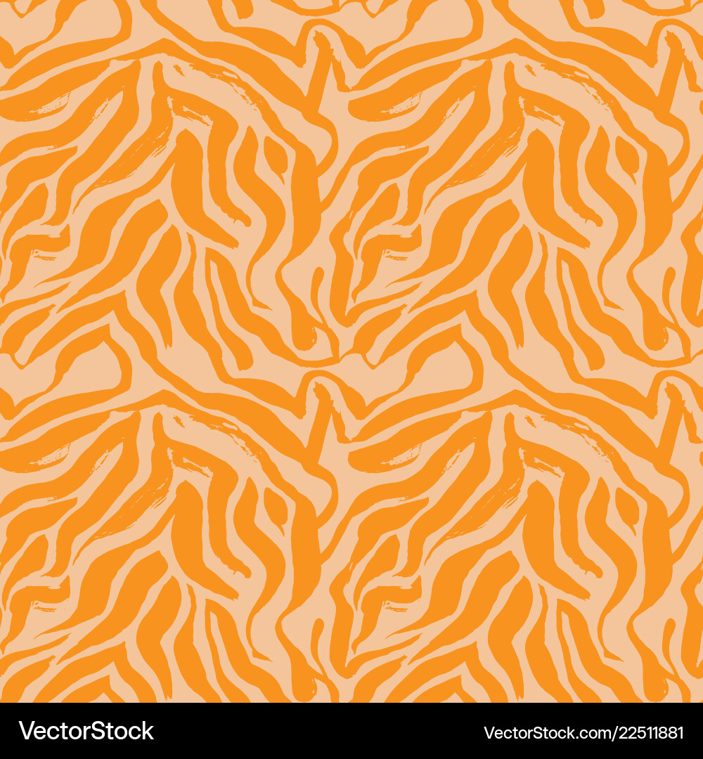 Tiger print seamless pattern Vector Image