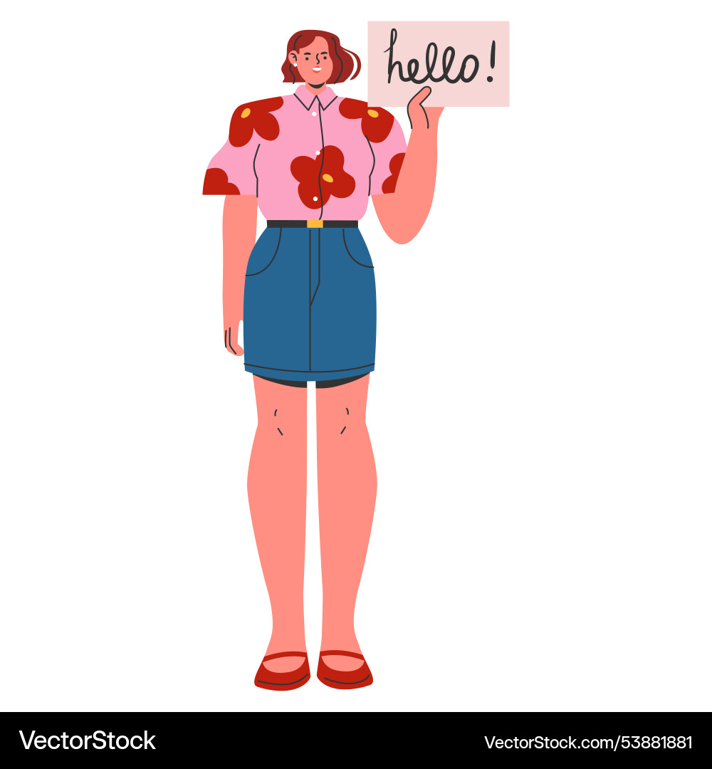 Young businesswoman flat Vector Image