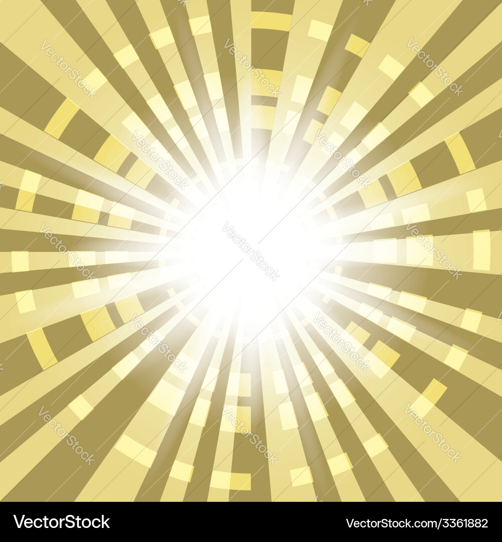 Abstract background with radial rays vector image