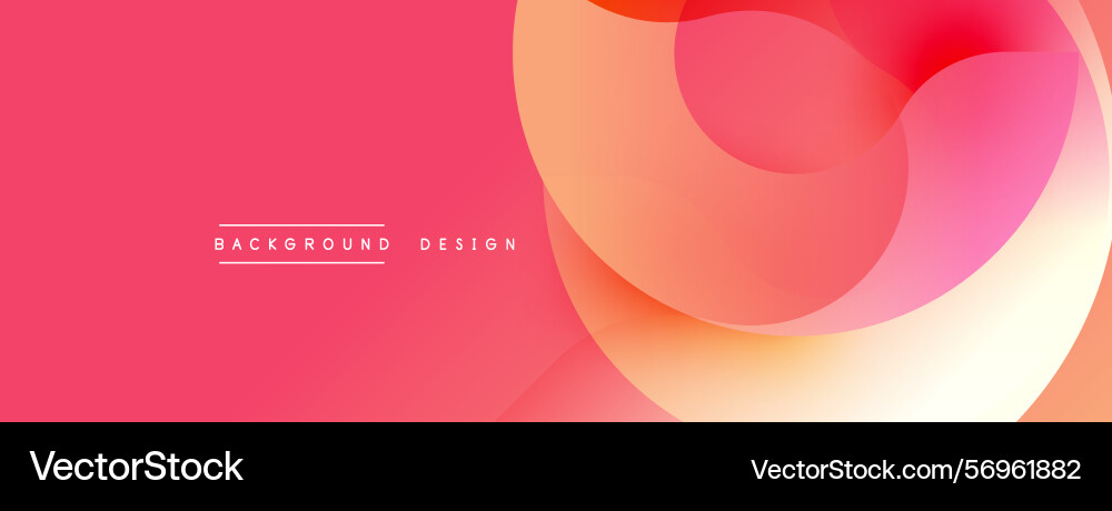 Abstract pink background overlapping rounded Vector Image