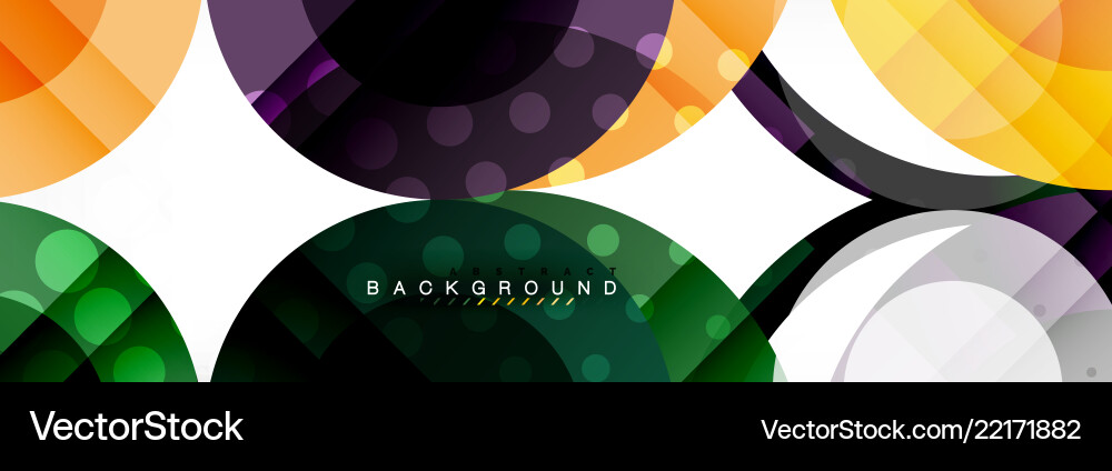 Circle composition abstract background Vector Image