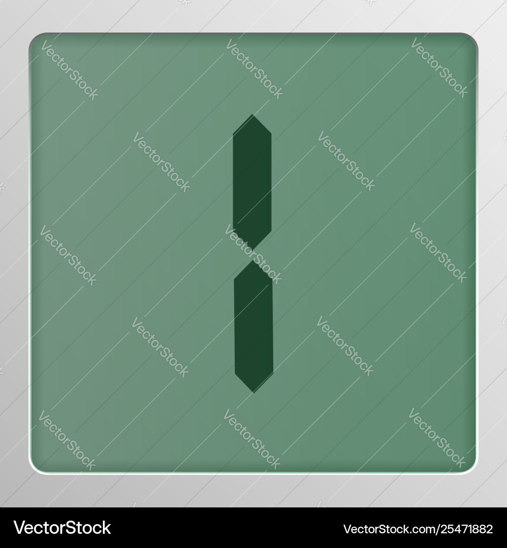 Digital character set typeface on a screen Digital character set typeface on a screen vector image