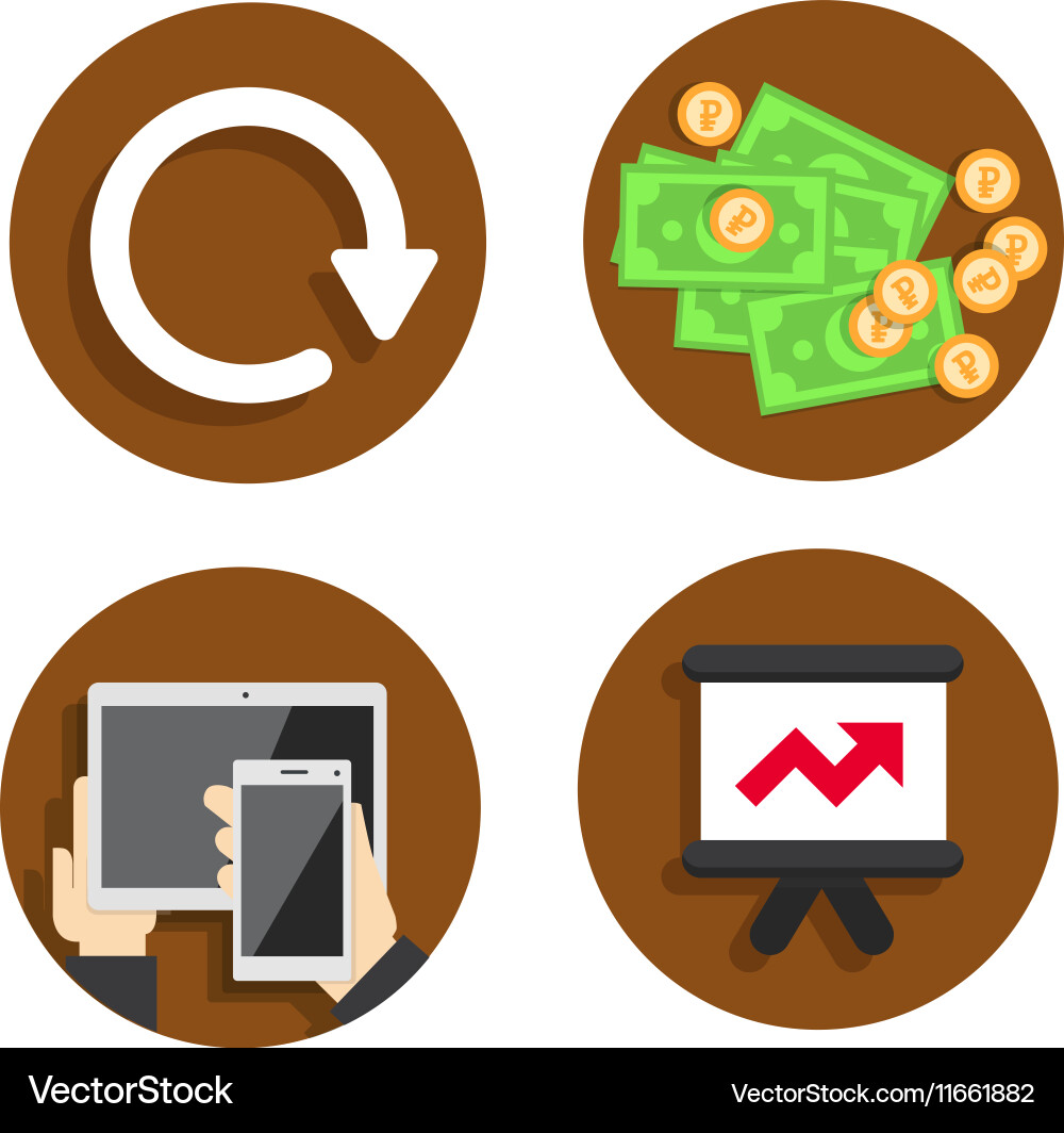 Flat icon for web design vector image