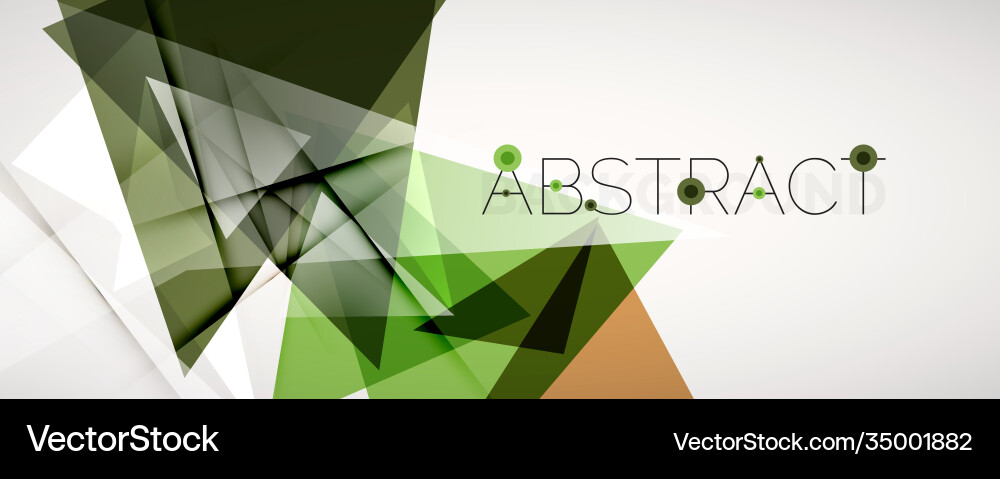 Geometric abstract background color triangle Vector Image