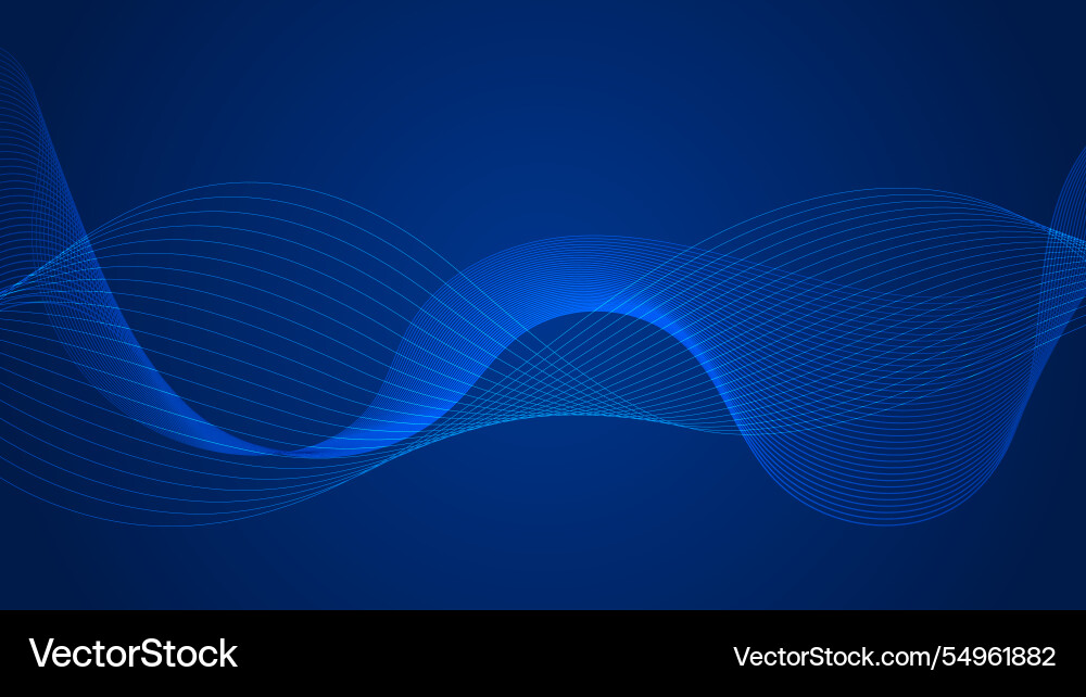 Geometric curved lines in gradient forming Geometric curved lines in gradient forming vector image