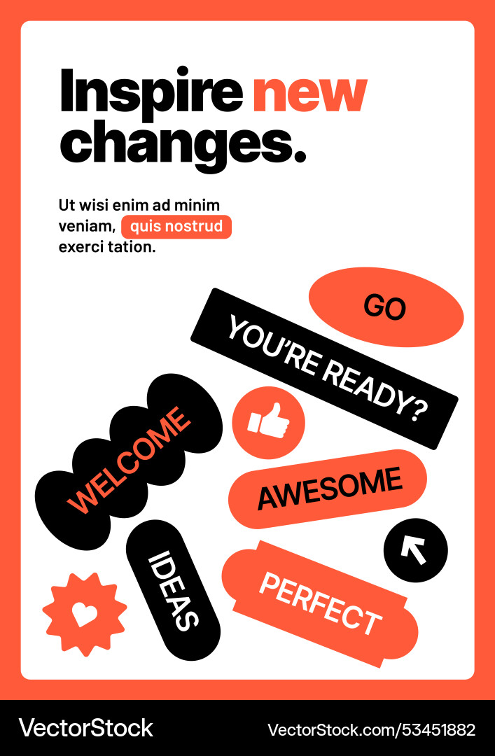 Layout template for events or business related vector image