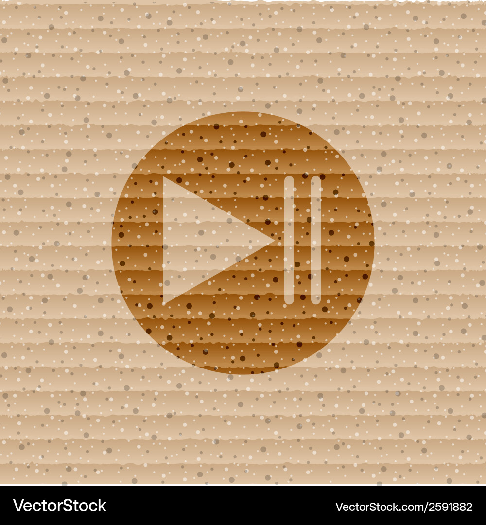 Play button web icon flat design Vector Image