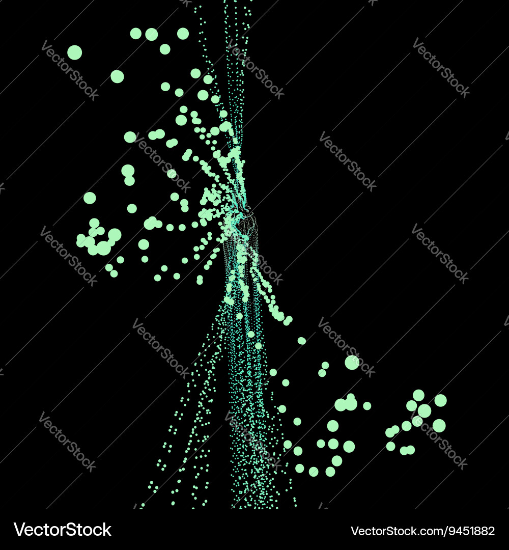 Point flow design template abstract Vector Image