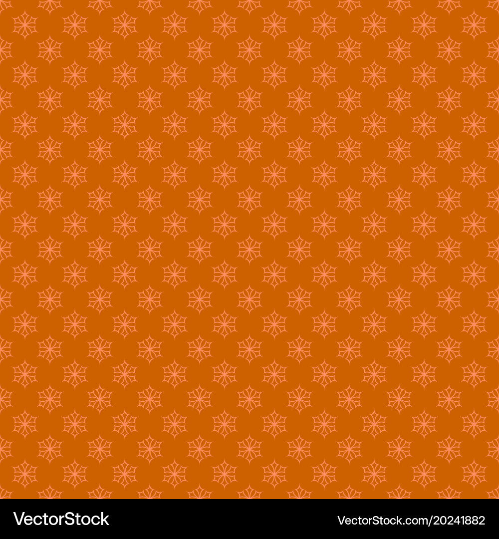 Retro simple stylized snowflake pattern wallpaper vector image