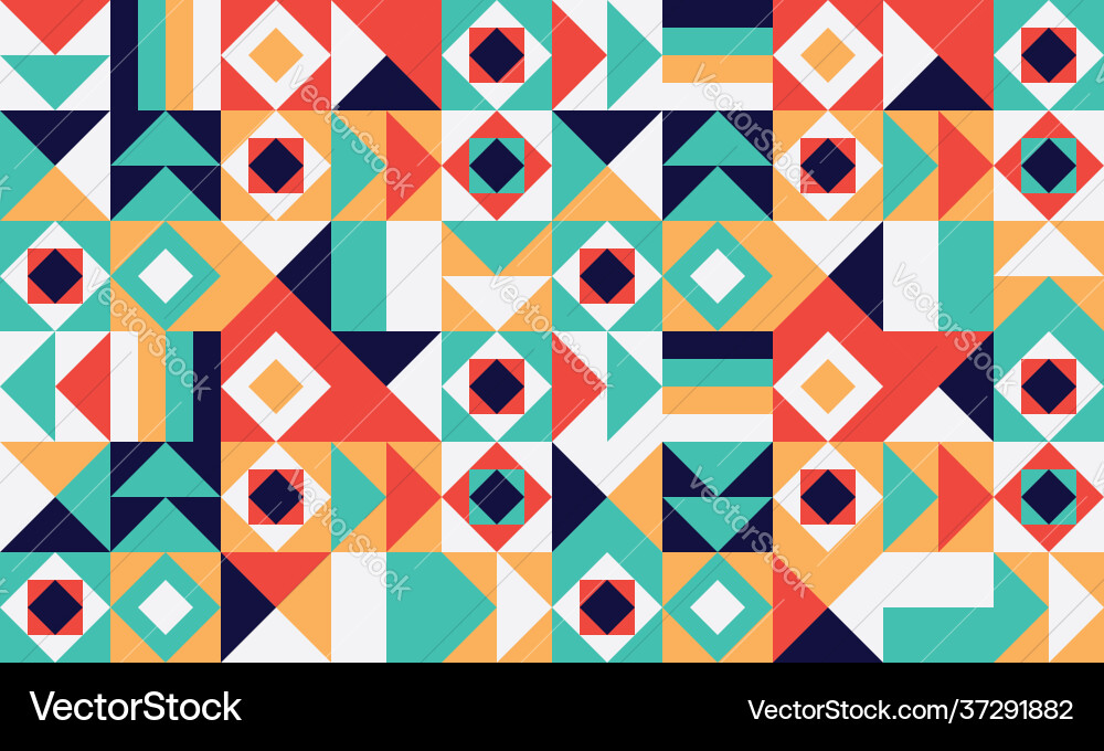Simple geometric pattern bright color Royalty Free Vector