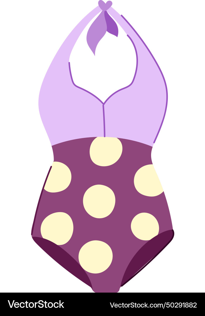 Swimwear swimsuit woman cartoon Swimwear swimsuit woman cartoon vector image