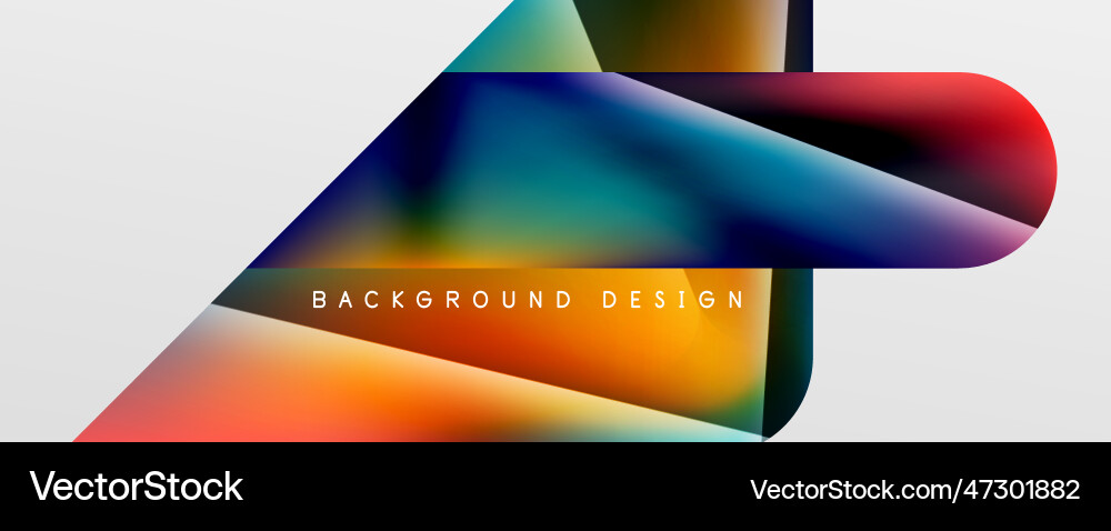 Triangle fluid color gradient abstract background Triangle fluid color gradient abstract background vector image