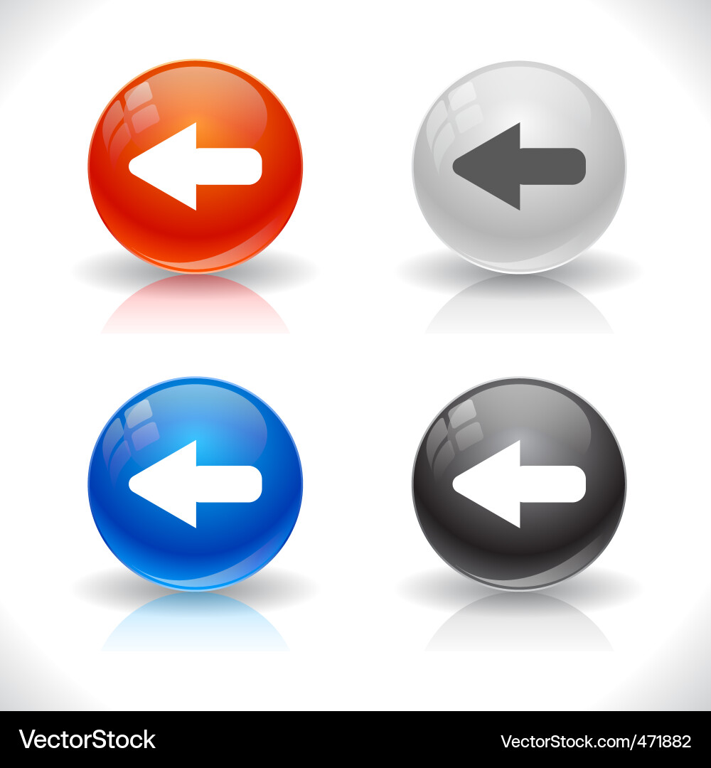 Website buttons Vector Image