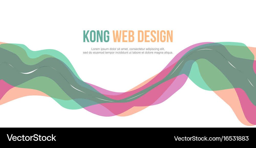 Abstract header website simple design background vector image