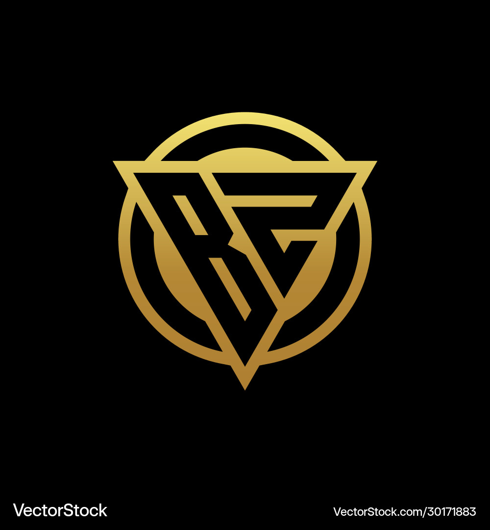 Bz logo monogram with triangle shape and circle Bz logo monogram with triangle shape and circle Vector Image