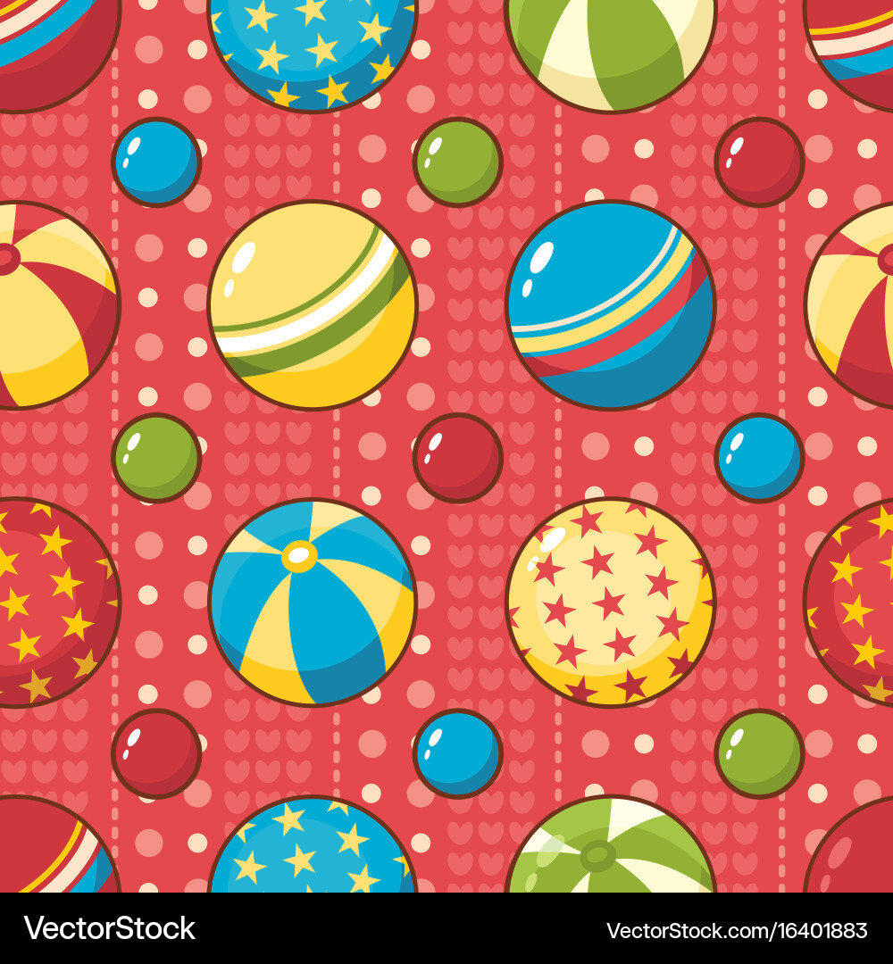 Child toy seamless pattern design element vector image