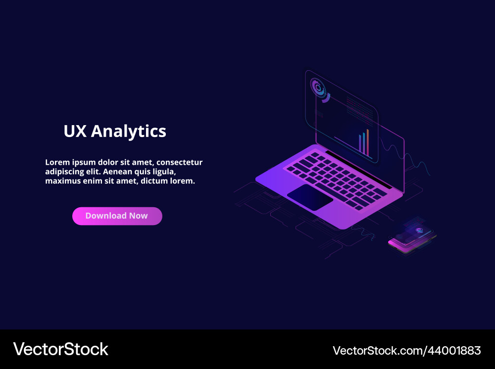 Data analytics concept banner can use for web Data analytics concept banner can use for web vector image