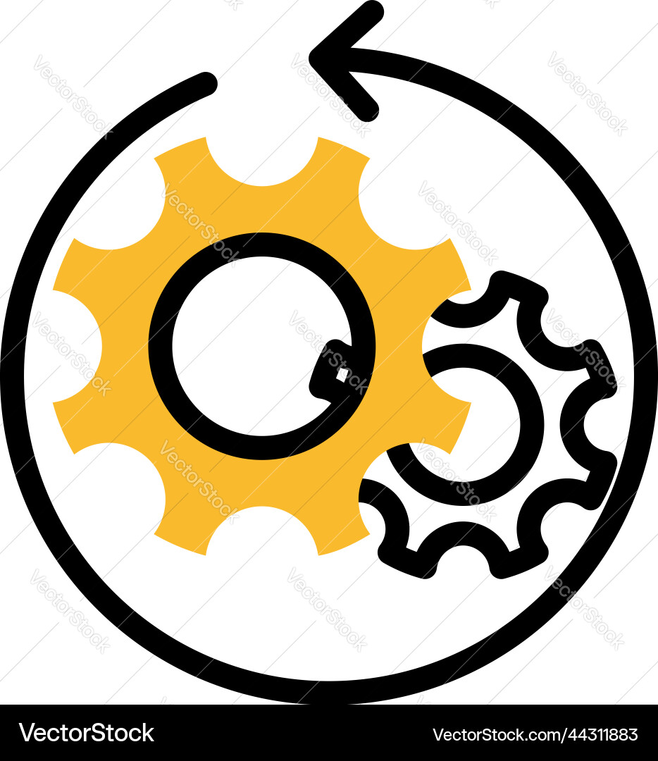 Data optimisation on a white background vector image