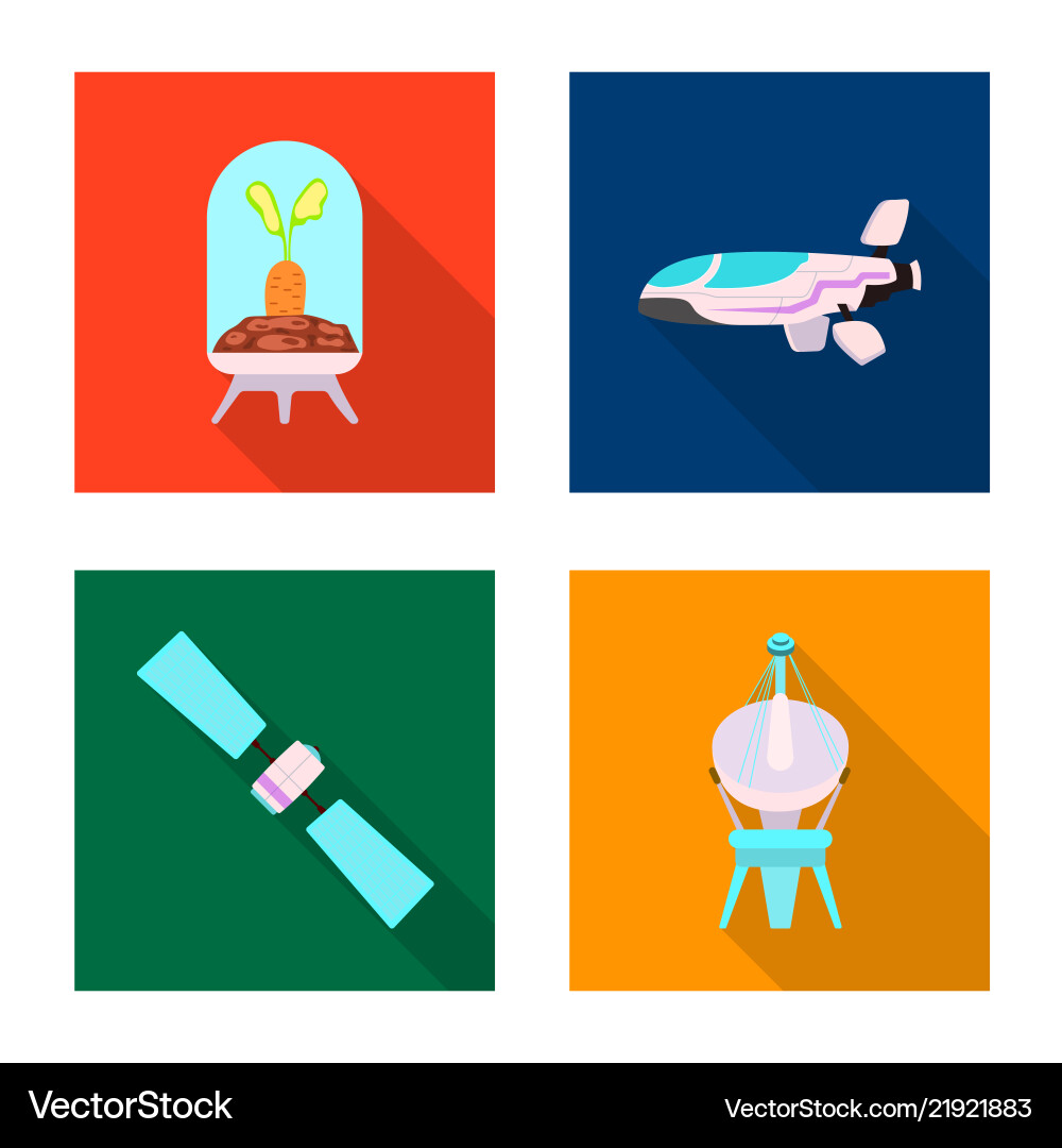 Design of mars and space symbol set Design of mars and space symbol set vector image
