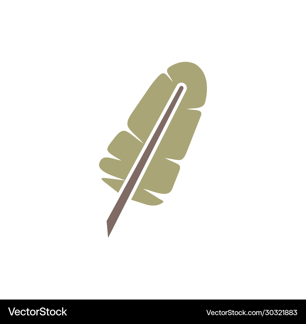 Feather icon on background for graphic and web Feather icon on background for graphic and web vector image