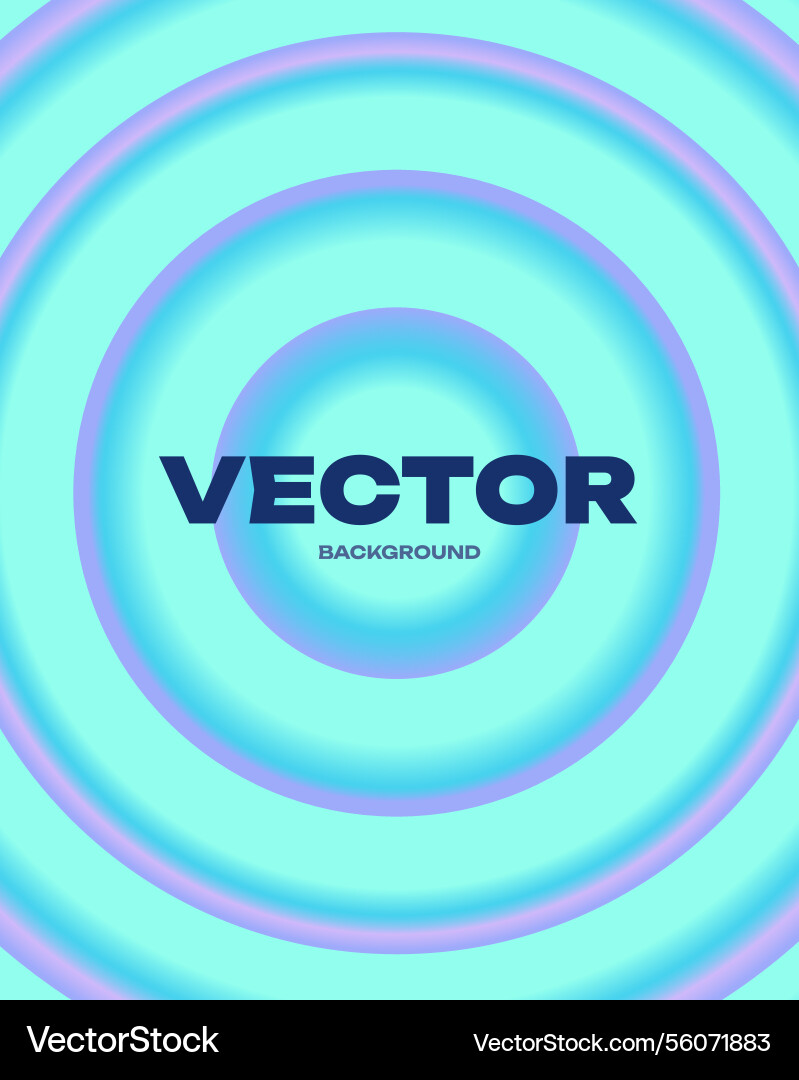 Gradient concentric circles abstract background Gradient concentric circles abstract background vector image