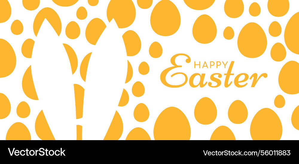 Happy easter poster Royalty Free Vector Image - VectorStock