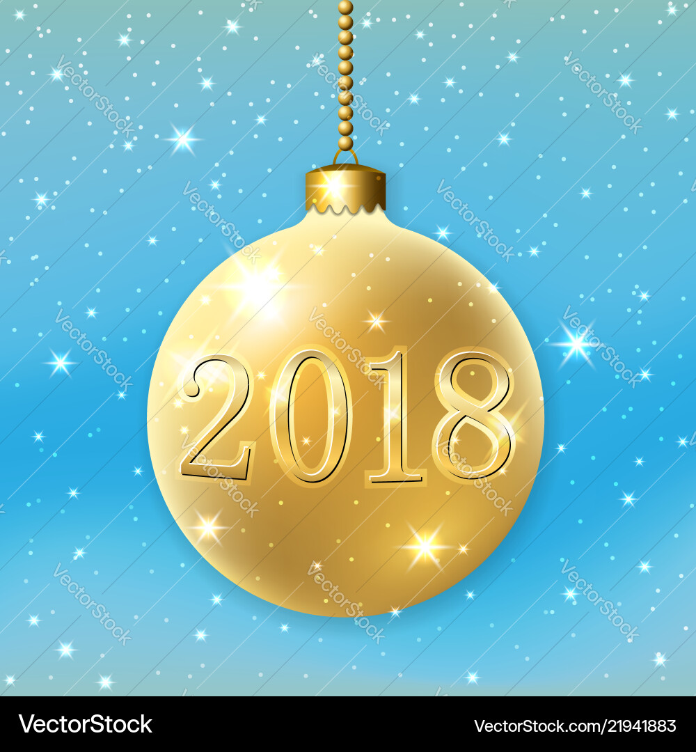 Merry christmas 2018 decoration blue background Merry christmas 2018 decoration blue background vector image