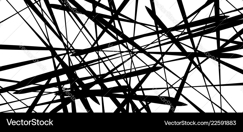 Random chaotic lines abstract geometric pattern Random chaotic lines abstract geometric pattern vector image