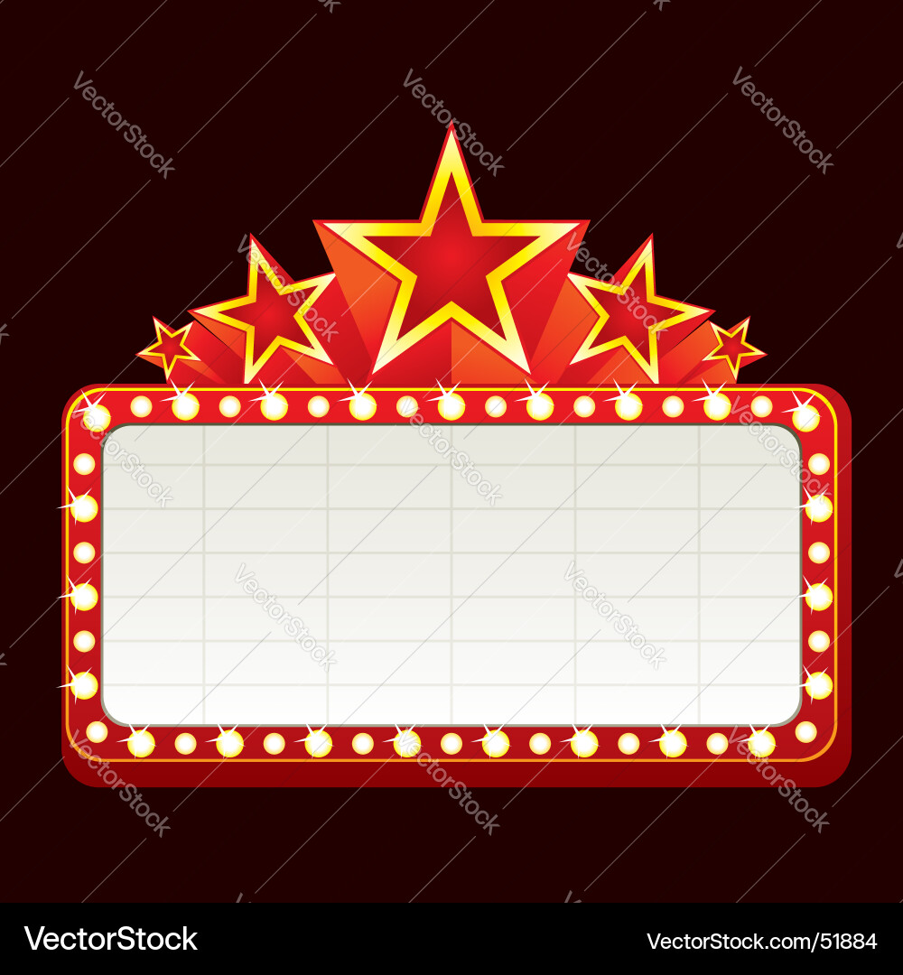Classic Neon Sign vector image