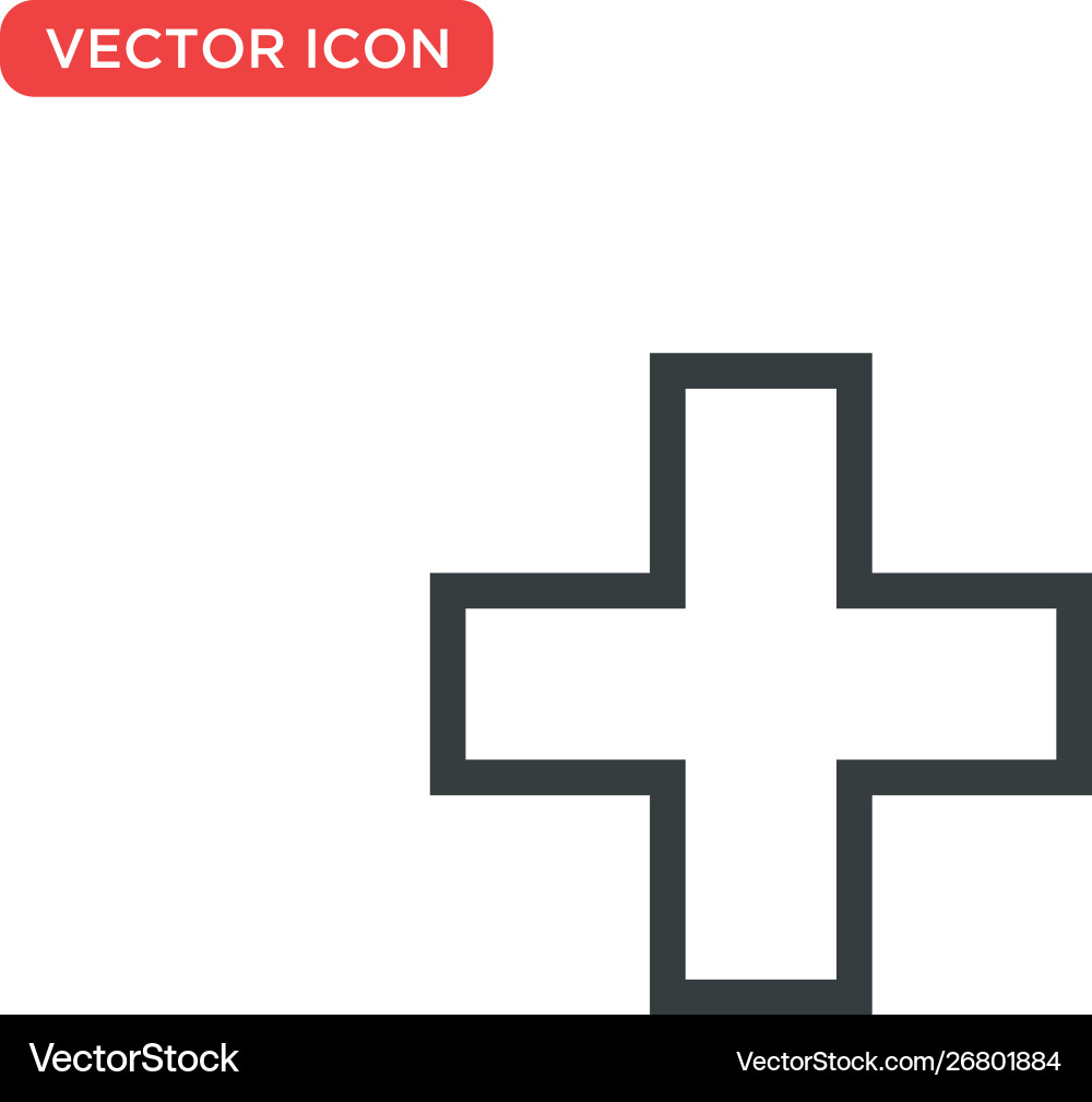 Medizinisches Kreuz Icon Design Medizinisches Kreuz Icon Design vektorbild