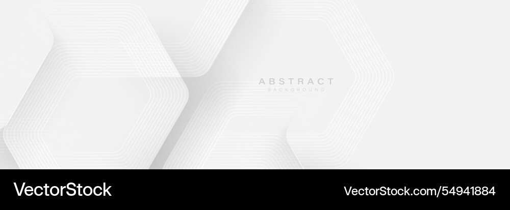 Minimal white abstract hexagonal background Minimal white abstract hexagonal background vector image