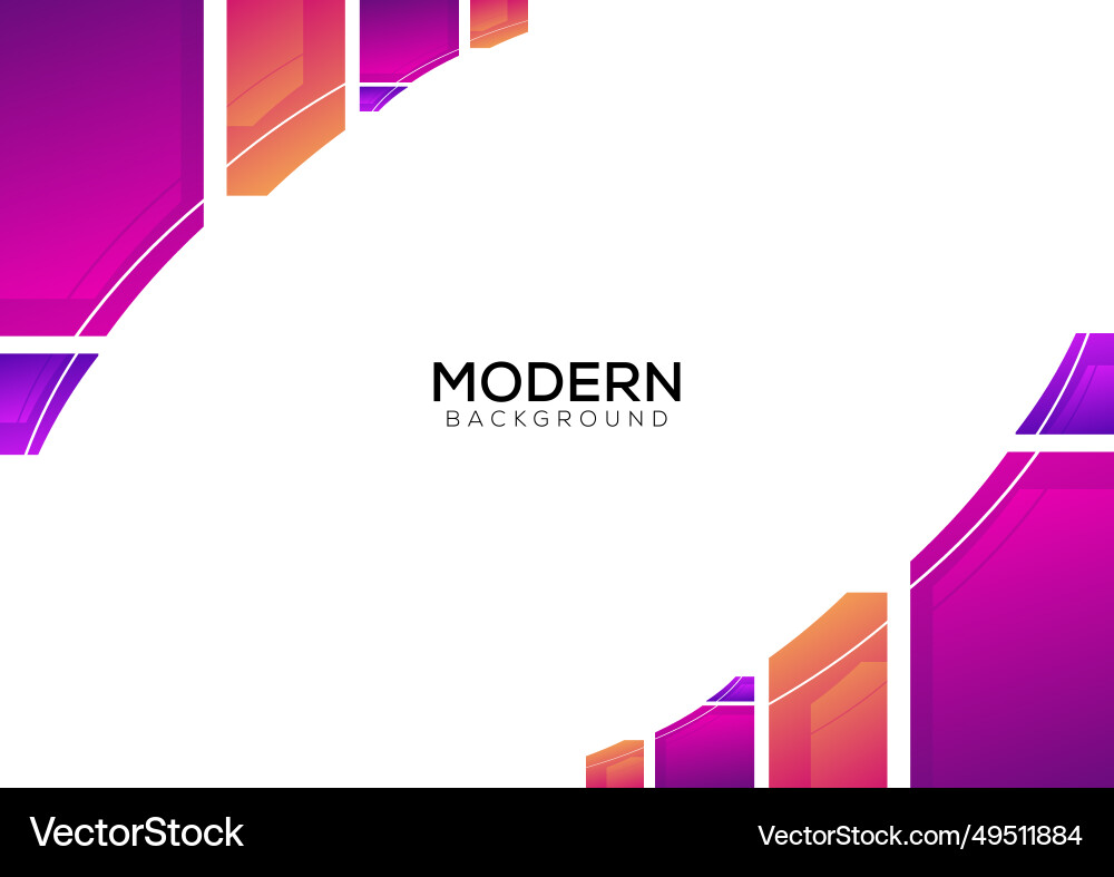 Modern chart colorful background design abstract Vector Image